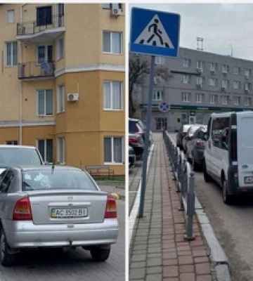 У Луцьку покарали водіїв, які залишили авто біля пішохідних переходів