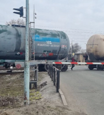 В Борисполе сошли с рельсов цистерны для топлива