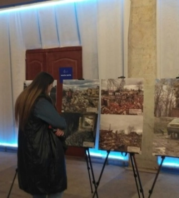 У Чернівцях відкрили виставку військових ТрО «Довжиною у війну»