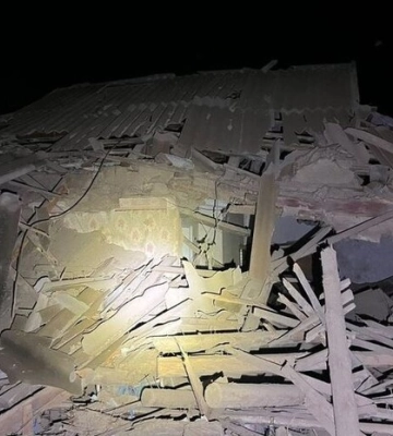 У Кривому Розі уламки безпілотника впали на дах багатоповерхівки