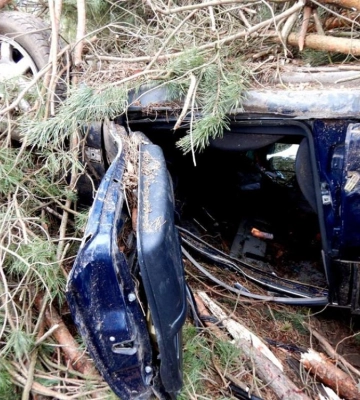 Авто врізалося у дерево і перекинулося на дах: смертельна ДТП на Рівненщині