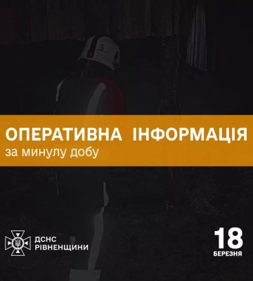 У селі на Рівненщині вночі згоріла будівля і 2 тонни сіна