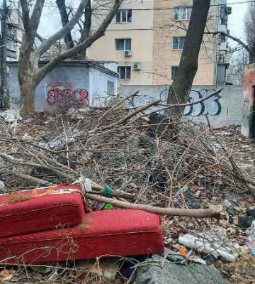 Всередині житлового кварталу в Одесі виявили стихійне звалище