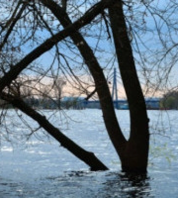 У Києві та області утримується підвищений рівень води