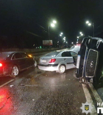 У Києві п’яний водій вчинив потрійну ДТП: є постраждалі