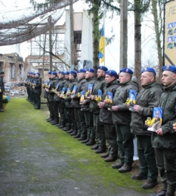 На Рівненщині вшанували пам`ять загиблих під час обстрілу телевежі нацгвардійців