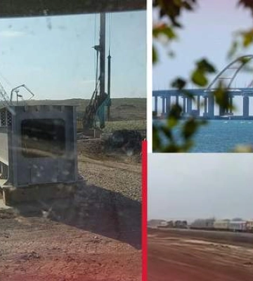Появилось видео строительства железной дороги из РФ в Крым
