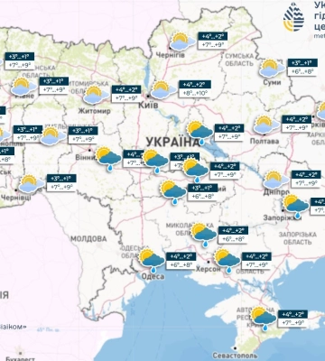 Очікується невеликий дощ: погода у Дніпрі 21 березня