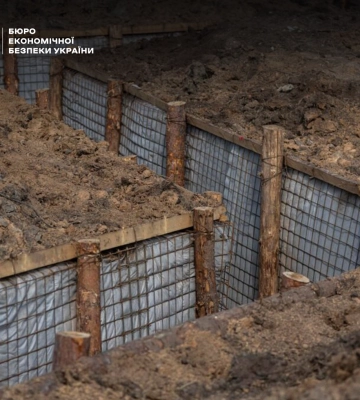 БЕБ запобігло розтраті понад 20 мільйонів на будівництві фортифікацій