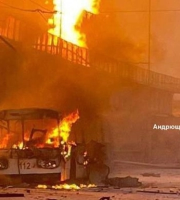 В Запорожье российская ракета попала в троллейбус