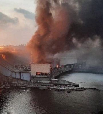 У Дніпровську ГЕС поцілили 8 ракет, ураження дуже значні - представник Офісу Генпрокурора