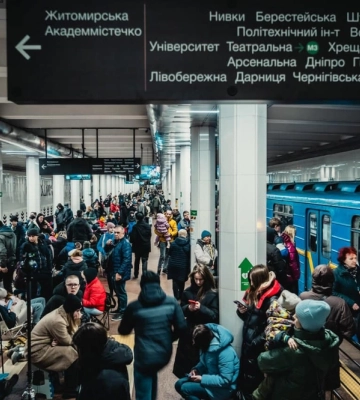 На станціях київського метро в ніч на 22 березня укривалися понад 35 тисяч людей