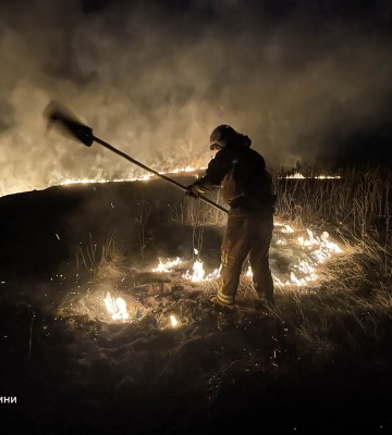 На Сумщині впродовж доби рятувальники 7 разів ліквідували загоряння в екосистемах