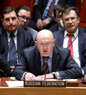 Небензя в Совбезе ООН пожаловался на санкции Украины против авторов Маши и Медведя