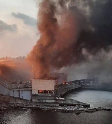 На греблі ДніпроГЕС частково відновлено рух