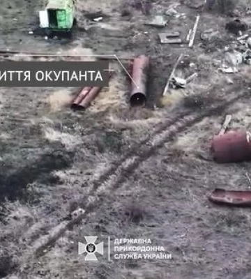 Прикордонники знищили ворожий БТР-82А на Бахмутському напрямку. ВIДЕО