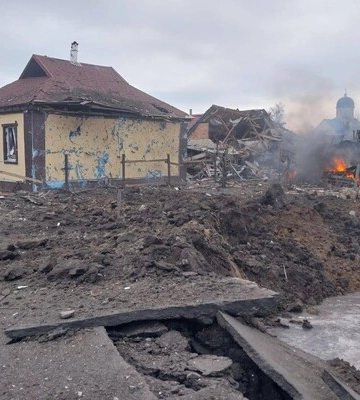 Через нічний обстріл Харкова постраждав чоловік