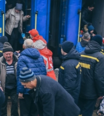 Рівненщина прийняла перший евакуаційний потяг із Донеччини