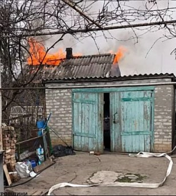 В Кривом Роге горела летняя кухня