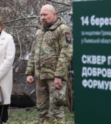У Львівській громаді облаштовують сквер пам’яті воїнів-добровольців (ФОТО)