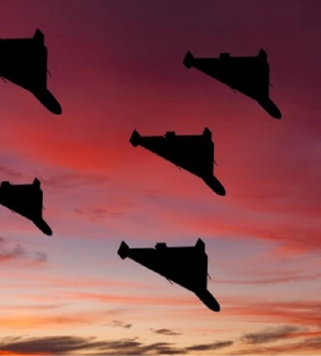 В одном из районов Харькова упал вражеский беспилотник