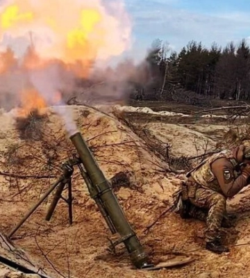 Карта боевых действий в Украине 25 марта