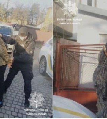 Львівські патрульні за гарячими слідами затримали двох грабіжників банку