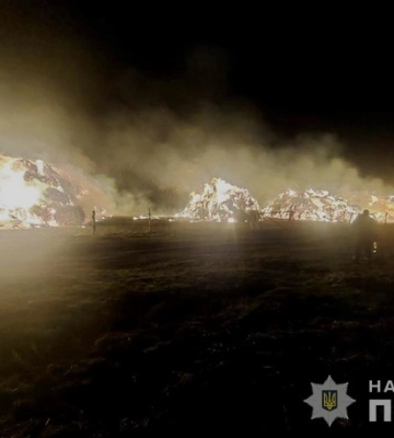 Підпалив солому, бо не взяли на роботу: на Вінниччині затримали чоловіка, який скоїв підпал на підприємстві