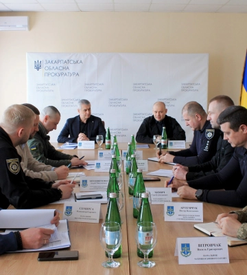 Заступник Генпрокурора Дмитро Вербицький здійснив робочу поїздку на Закарпаття і провів нараду з правоохоронними органами