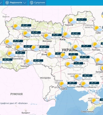 Погода на 27 березня в Україні: уночі та вранці місцями туман, вдень 10-15° тепла