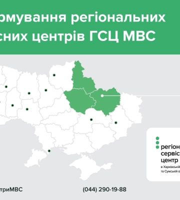 Сервісні центри МВС Харкіщини, Полтавщини та Сумщини працюють у новому форматі