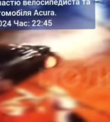 Залишив авто на місці ДТП: у Львові п’яний водій збив велосипедиста і втік (ВІДЕО)