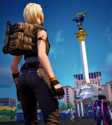 В онлайн-грі Fortnite відтворено майдан Незалежності. Проведений час на цій мапі перетворюється на донати для України