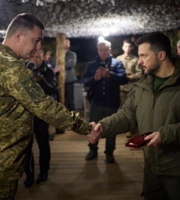 Зеленський відвідав на Сумщині розташування 117-ї окремої бригади ТрО