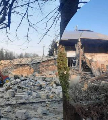 Россияне разрушили ресторан в Харькове: фото последствий удара
