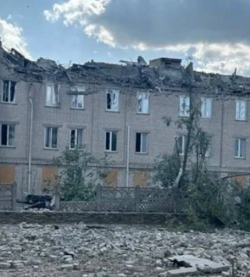 Во время обстрела российскими войсками Берислава ранен местный житель