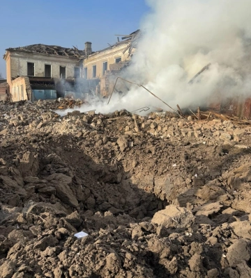 Ракетний удар зруйнував гімназію у Гірнику