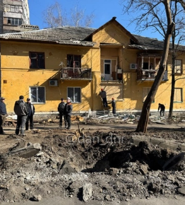 Последствия «прилета» в Пролетарском районе оккупированного Донецка