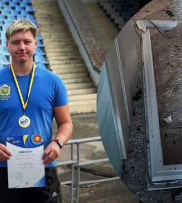 Житло чемпіона України зі стрільби з лука постраждало внаслідок обстрілу Харкова: жахливі фото