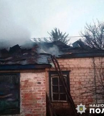 На Полтавщині під час пожежі в будинку загинув чоловік
