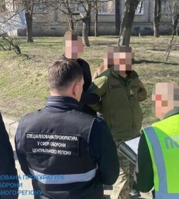900 доларів США хабара: затримано посадовця Київського ТЦК та СП