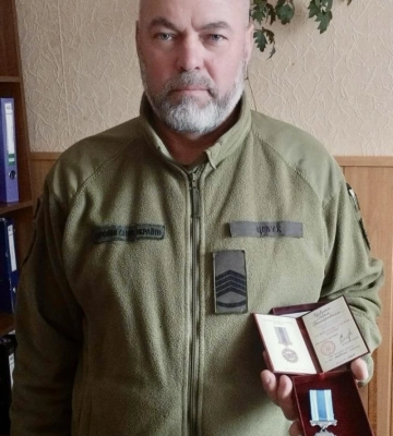 На Волині військовослужбовцю, інструктору ТЦК вручили медаль