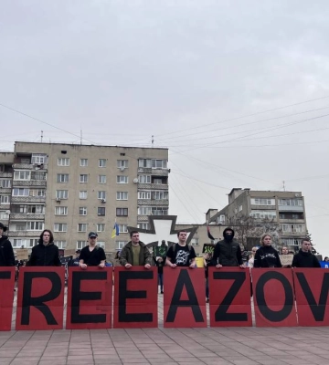 У Франківську відбулась акція на підтримку військововолонених