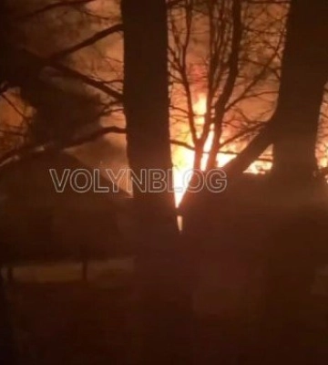 На Волині горів будинок, у якому живе сім&#039;я з трьома дітьми