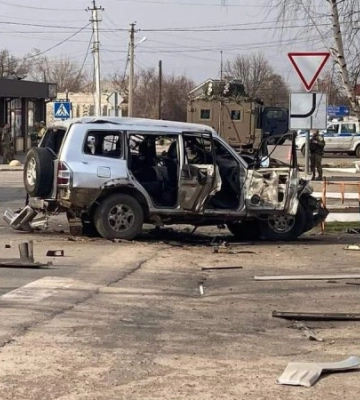 На Луганщині через підрив авто загинув колаборант Валерій Чайка