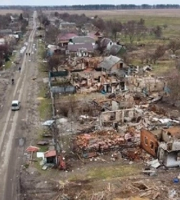 Російські окупанти на Київщині знищили або пошкодили більше 18 тисяч об’єктів цивільної інфраструктури