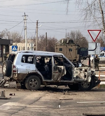 В оккупированном Старобельске взорвали авто коллаборанта Чайки, тот погиб, – СМИ