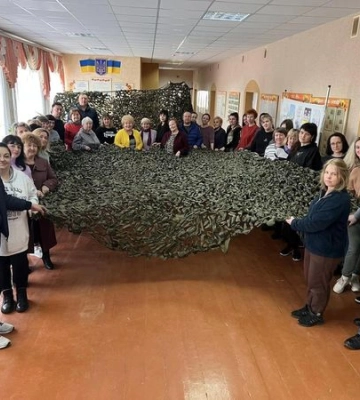 У спецшколі на Рівненщині сплели стільки маскувальних сіток, що не злічити