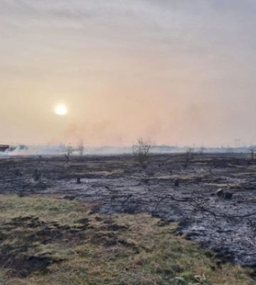 У Луцькому районі горіли півтора гектара сухостою 