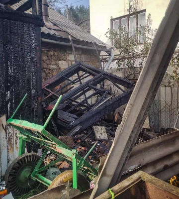 На Ужгородщині під час пожежі травмувалася людина